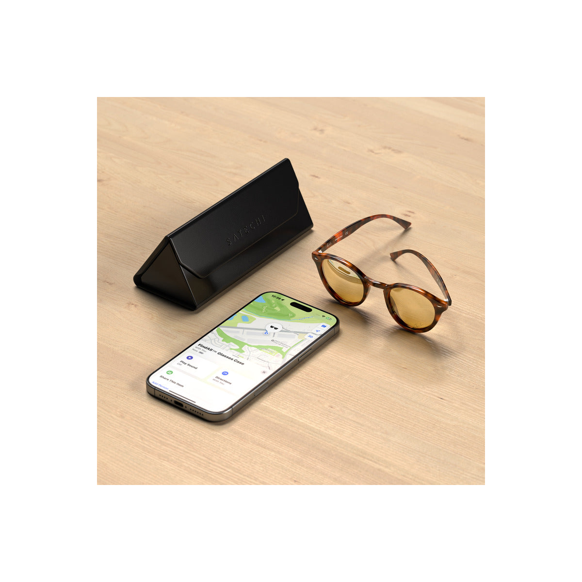 Satechi Vegan-Leather FindAll Glasses Case - Black