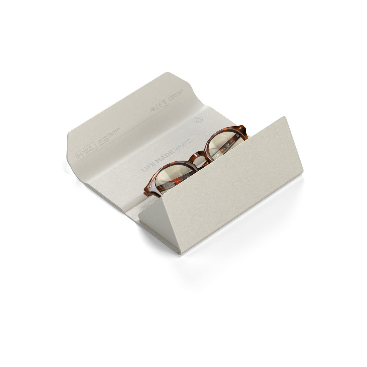 Satechi Vegan-Leather FindAll Glasses Case - Sand
