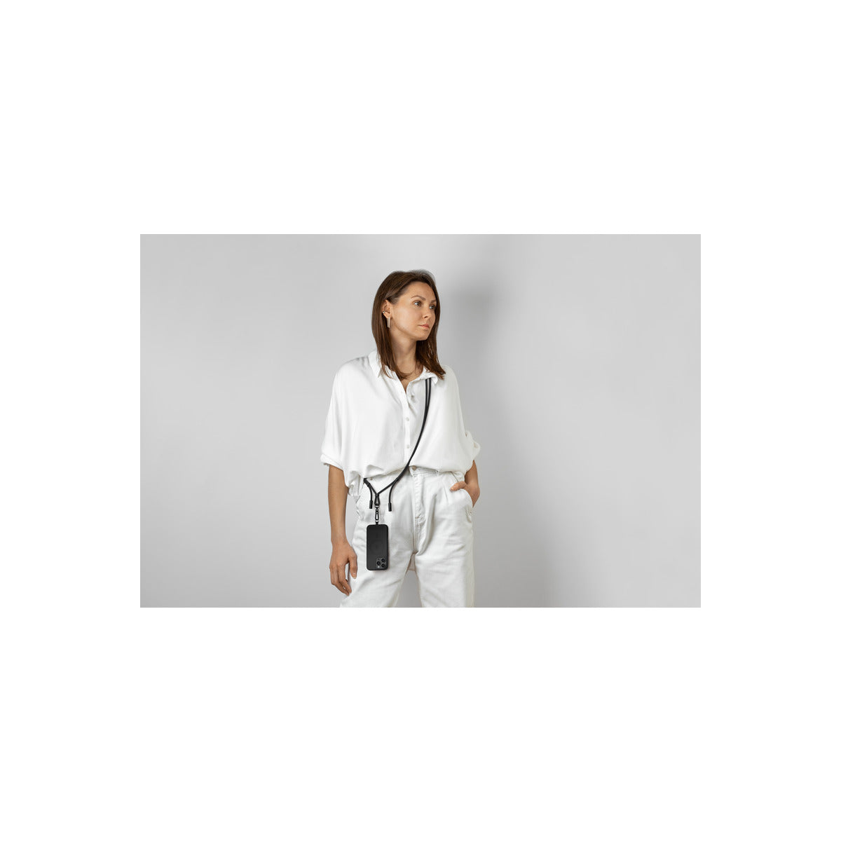 Satechi OntheGo Crossbody Lanyard Cable - Black