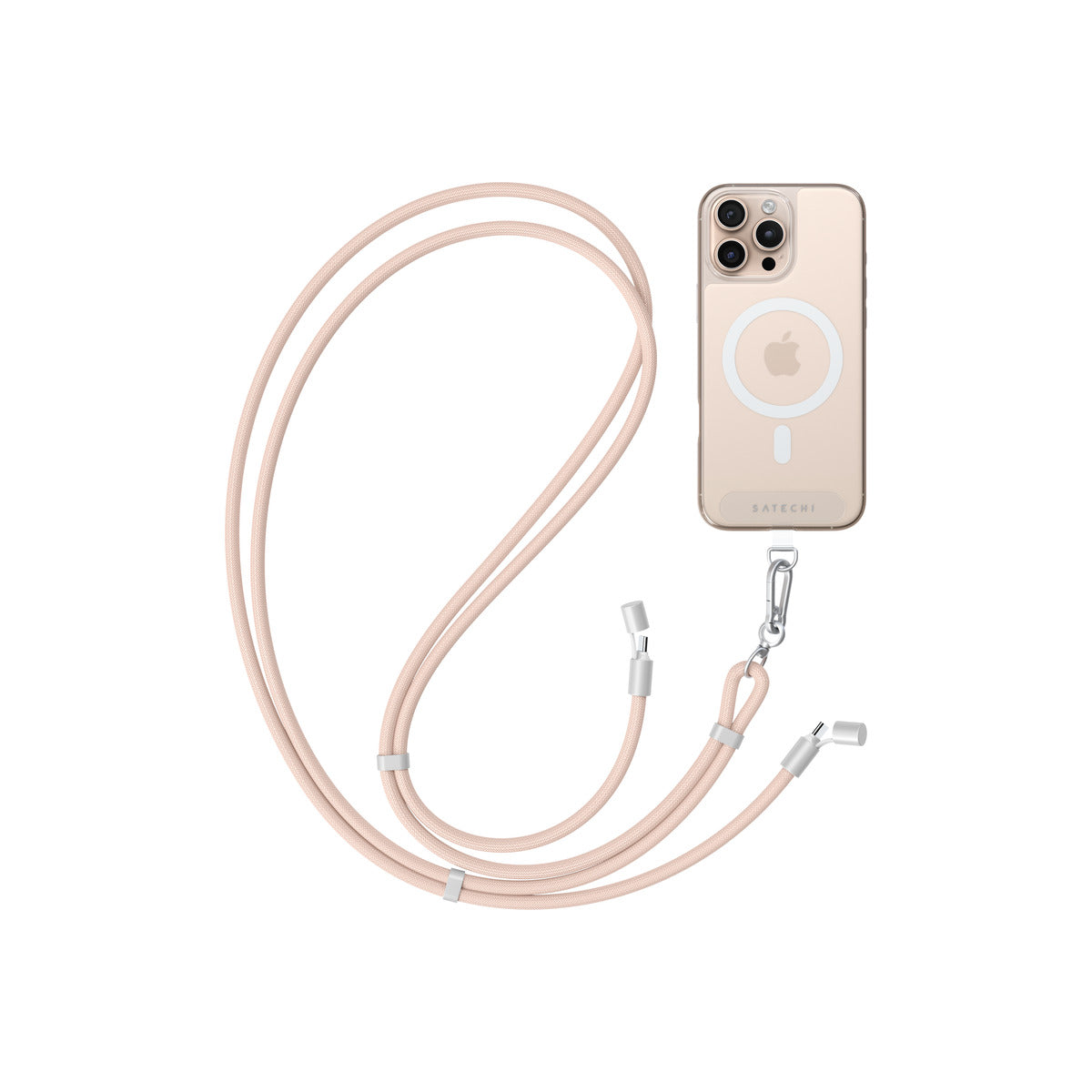 Satechi OntheGo Crossbody Lanyard Cable - Desert Rose