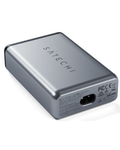 Satechi 75W Dual Type-C PD Travel Charger (2x USB-A,1x USB-C PD 18W,1x USB-C PD 60W) - Space Grey