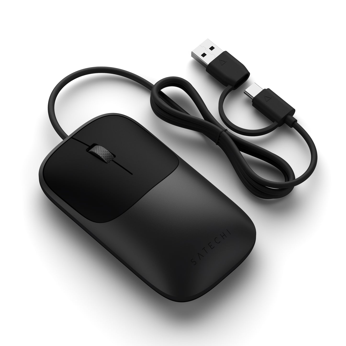 Satechi Slim LX Wired Mouse - Space Black