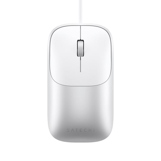 Satechi Slim LX Wired Mouse - Silver