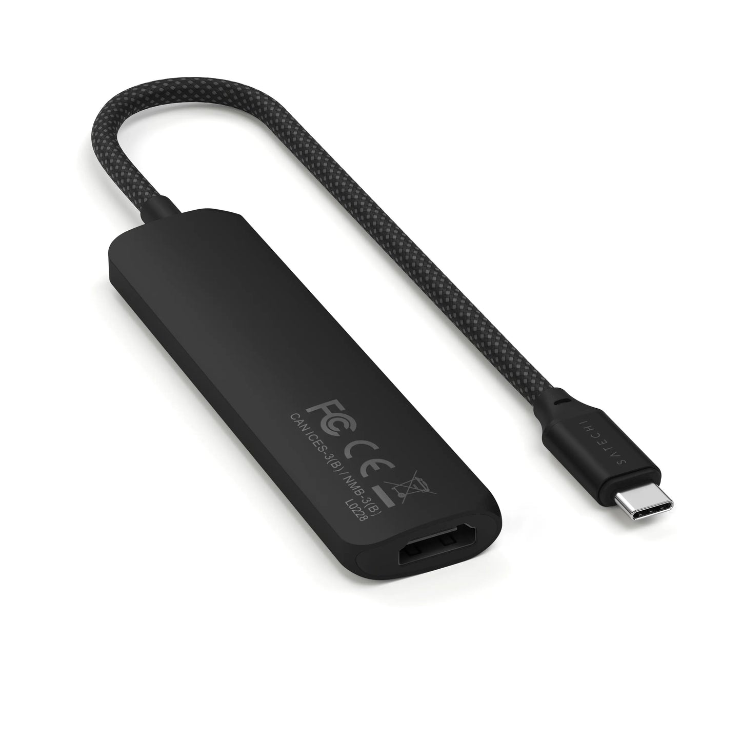 Satechi 4-in-1 USB-C Slim Multiport Adapter 4K - Black