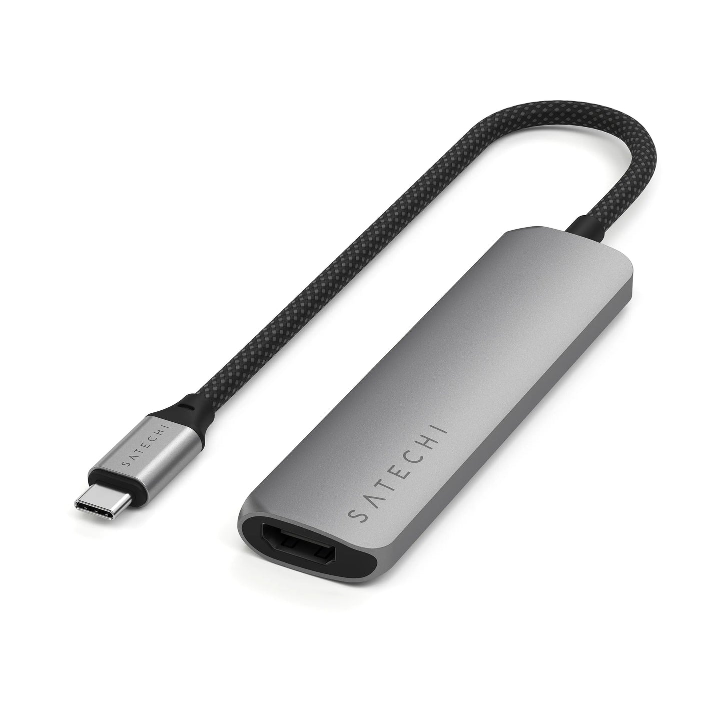 Satechi 4-in-1 USB-C Slim Multiport Adapter 4K - Space Grey