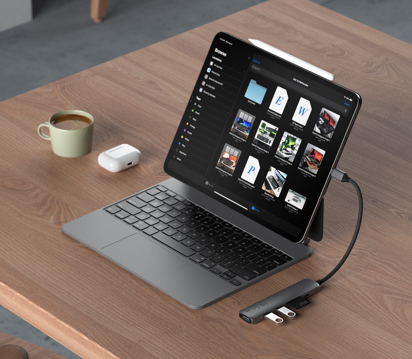 Satechi 6-in-1 USB-C Slim Multiport Adapter - Space Grey