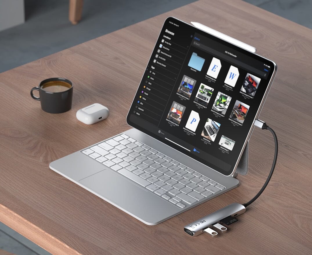 Satechi 6-in-1 USB-C Slim Multiport Adapter - Silver