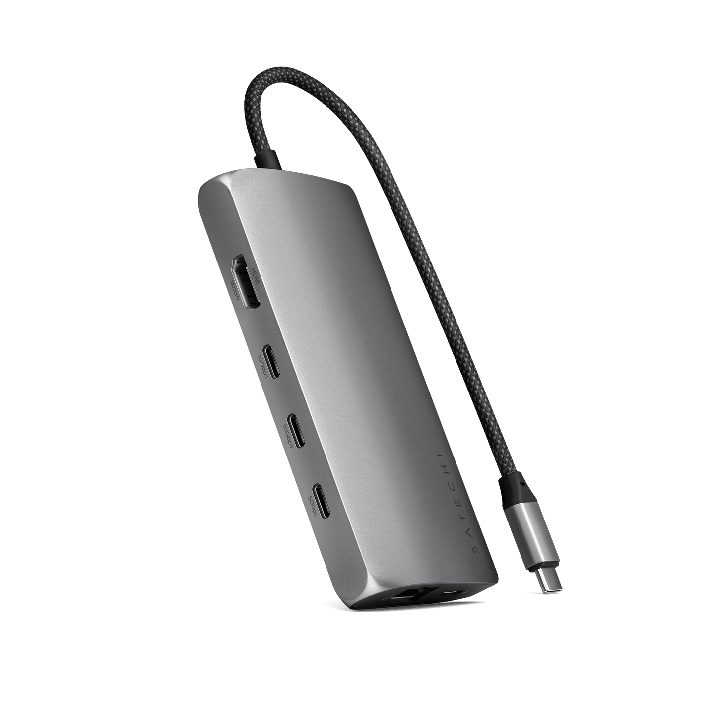 Satechi USB-C MultiPort Adapter 8K with Ethernet V3 - Space Gray