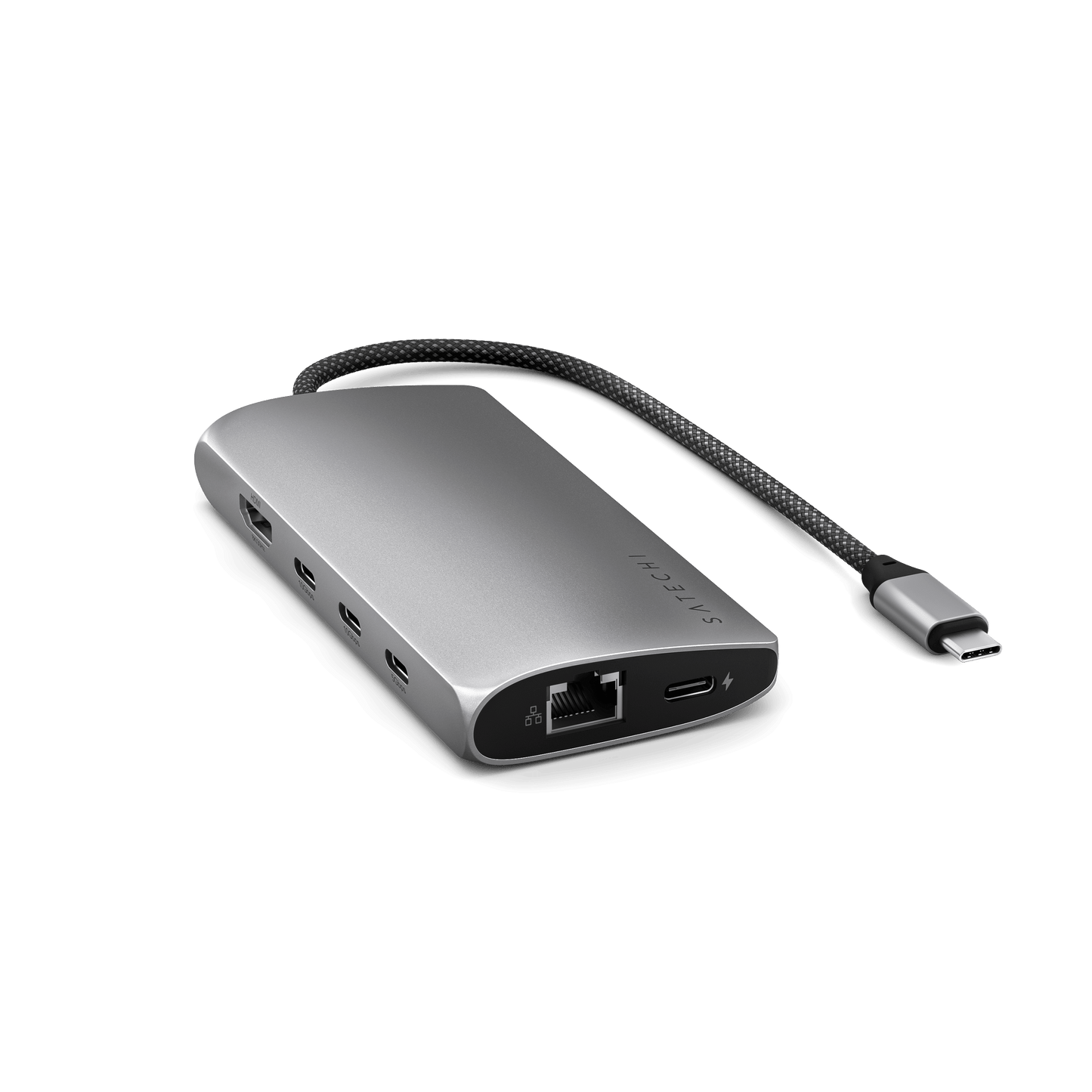 Satechi USB-C MultiPort Adapter 8K with Ethernet V3 - Space Gray