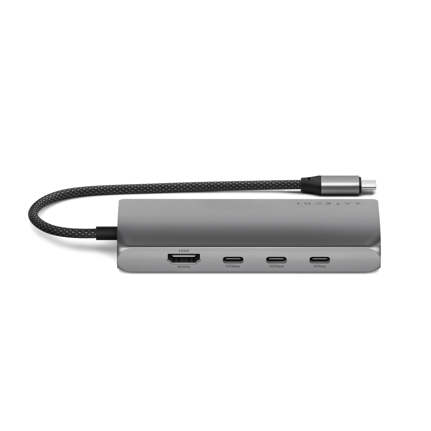 Satechi USB-C MultiPort Adapter 8K with Ethernet V3 - Space Gray