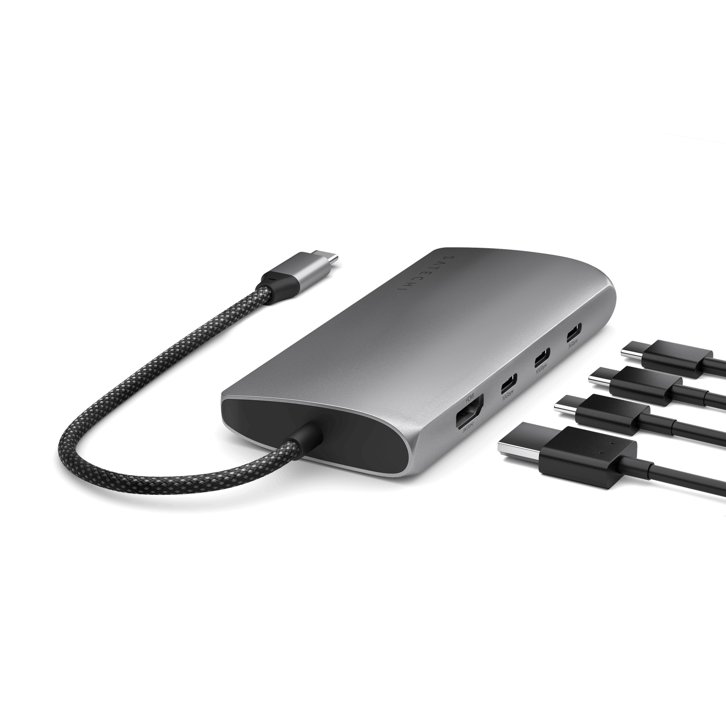 Satechi USB-C MultiPort Adapter 8K with Ethernet V3 - Space Gray