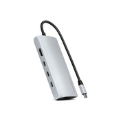 Satechi USB-C MultiPort Adapter 8K with Ethernet V3 - Silver - iSTYLE.bg