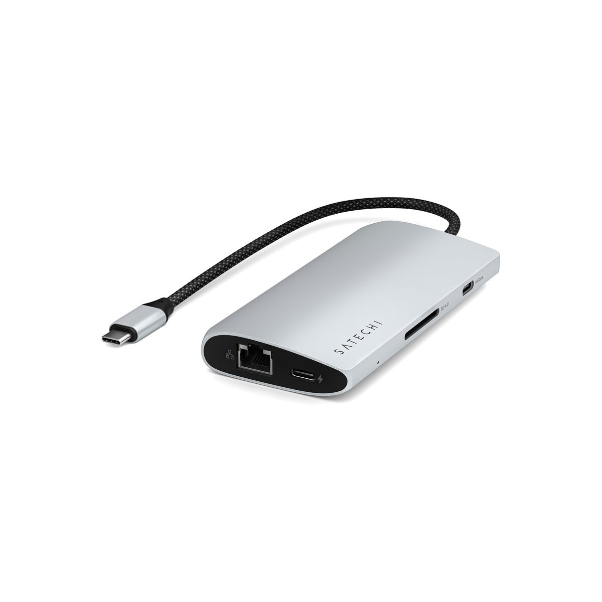 Satechi USB-C MultiPort Adapter 8K with Ethernet V3 - Silver - iSTYLE.bg