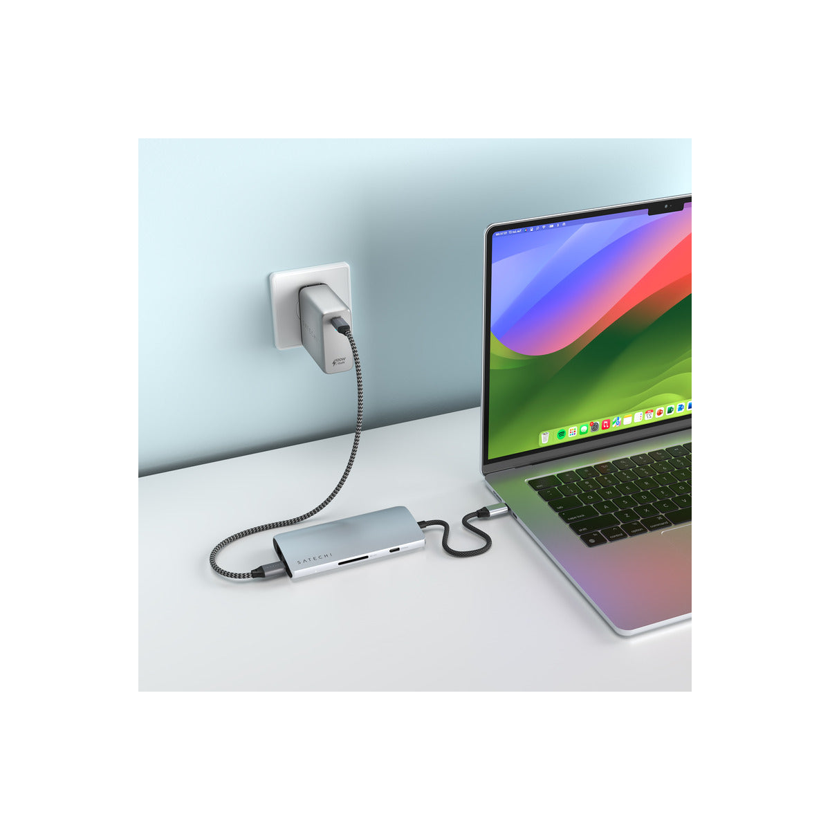 Satechi USB-C MultiPort Adapter 8K with Ethernet V3 - Silver - iSTYLE.bg