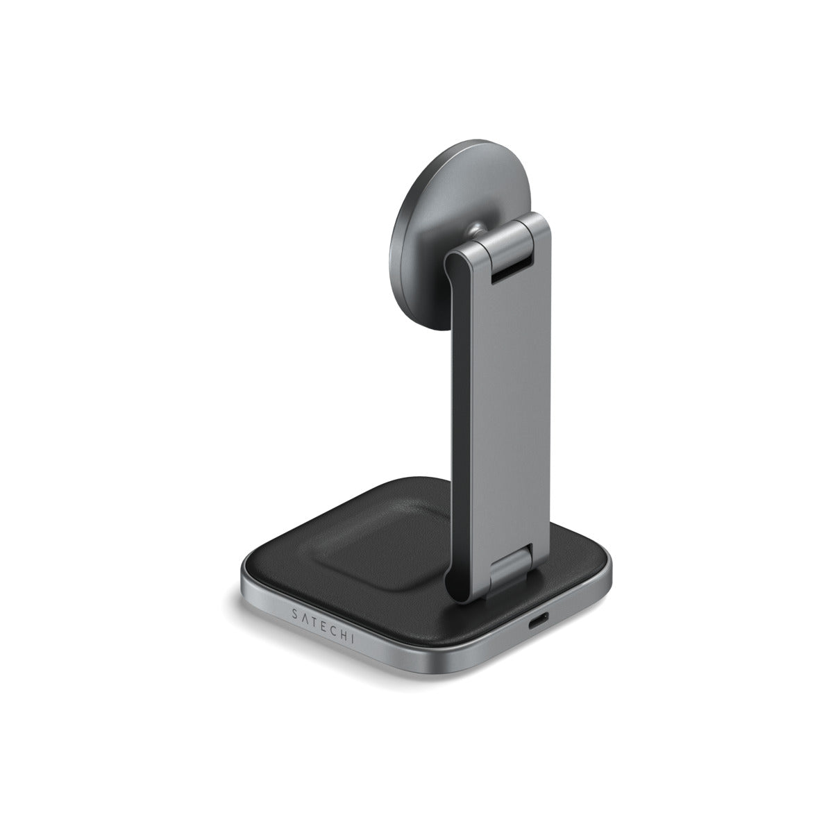 Satechi 2-in-1 Foldable Qi2 Wireless Charging Stand - Space Gray - iSTYLE.bg