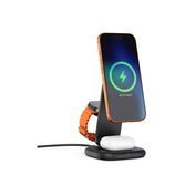 Satechi 3-in-1 Foldable Qi2 25W Wireless Charging Stand - Space Black