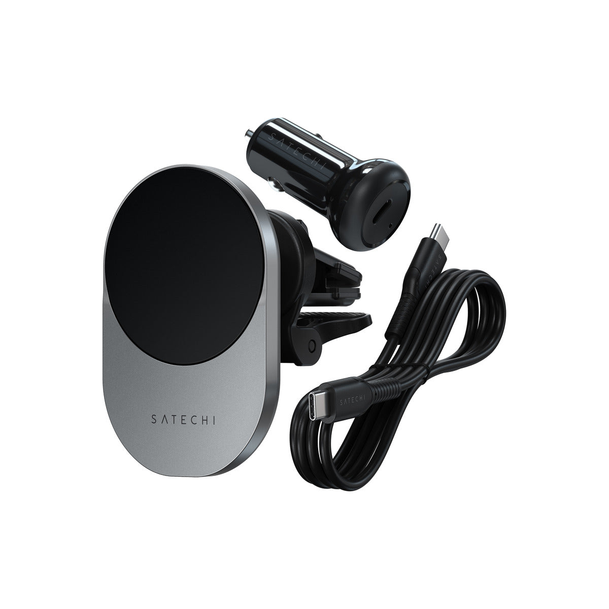 Satechi Qi2 Wireless Car Charger - Space Gray