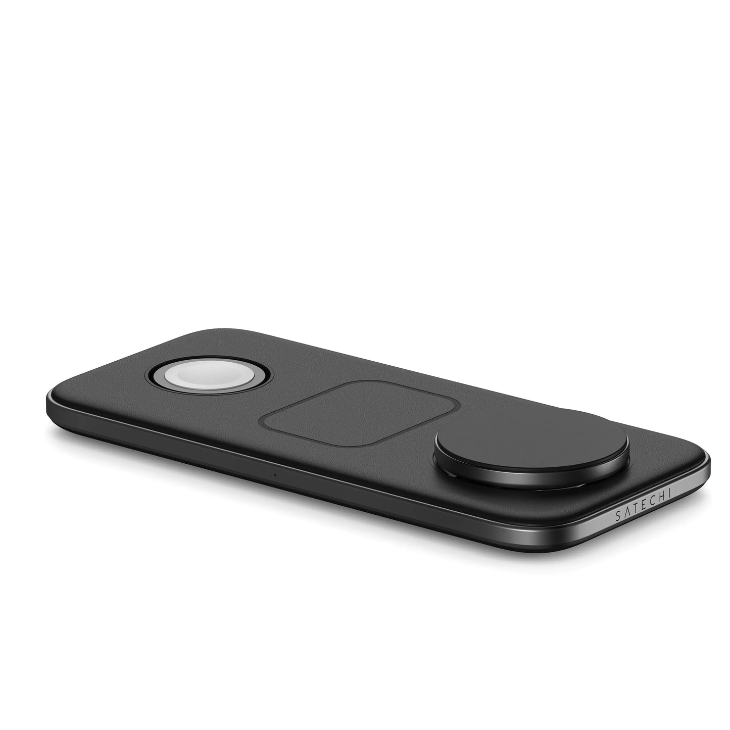 Satechi Qi2 Trio Wireless Charging Pad - with Type A,C,G plugs - Space gray