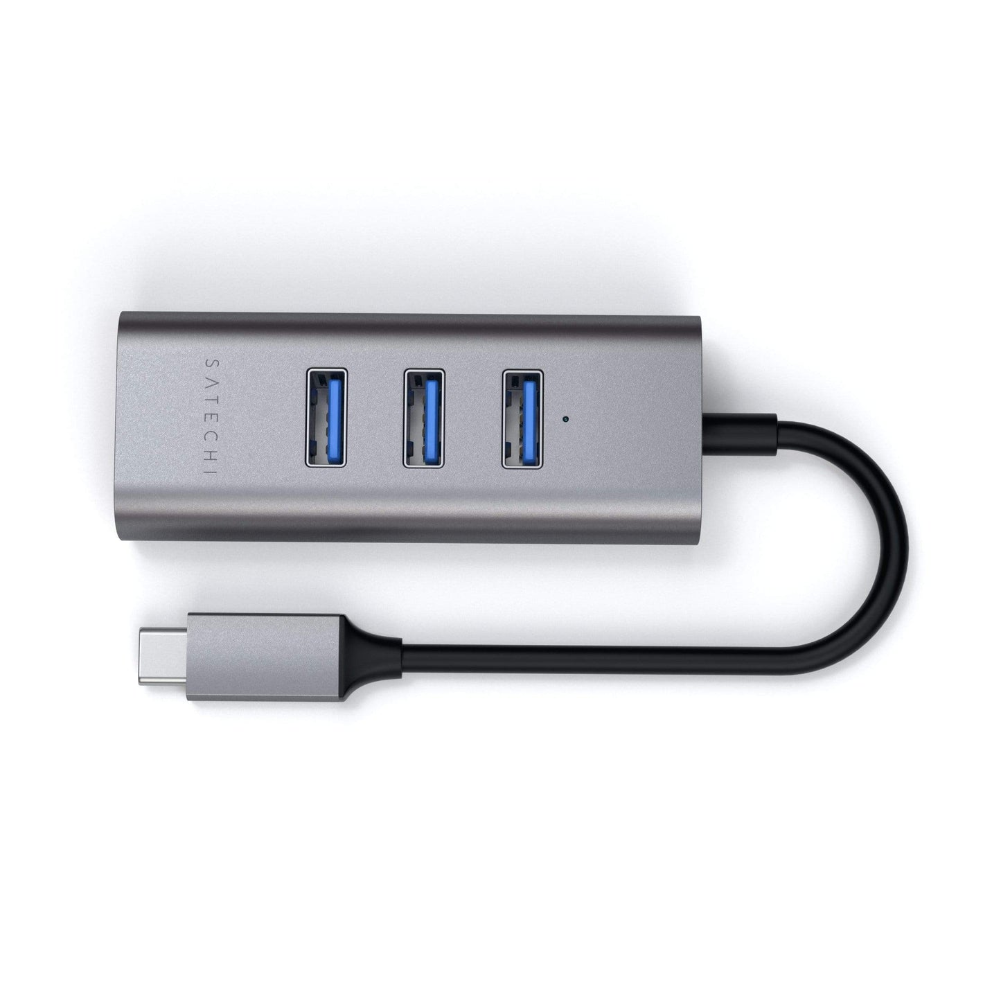 Satechi Aluminium Type-C Hub (3x USB 3.0,Ethernet) - Space Grey