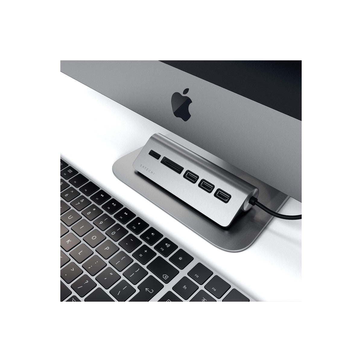 Satechi Aluminium Type-C USB Hub (3x USB 3.0,MicroSD) - Space Grey