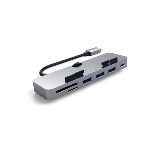 Satechi Aluminum Type-C CLAMP PRO Hub (3x USB 3.0,MicroSD) - Space Grey