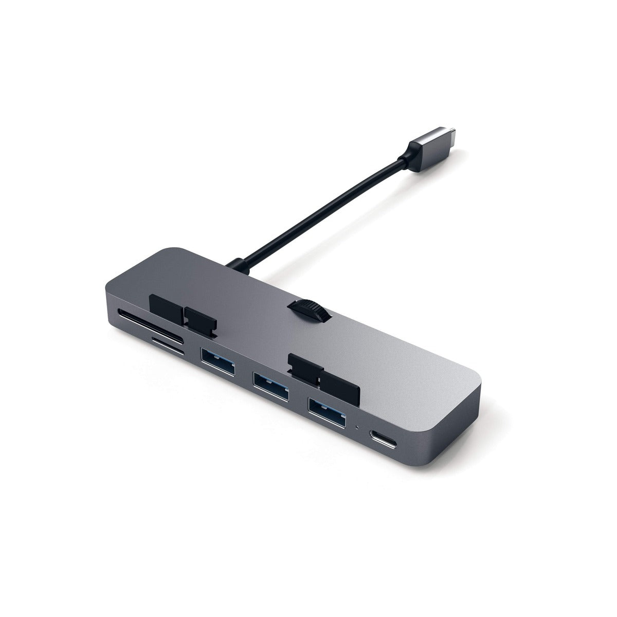Satechi Aluminum Type-C CLAMP PRO Hub (3x USB 3.0,MicroSD) - Space Grey