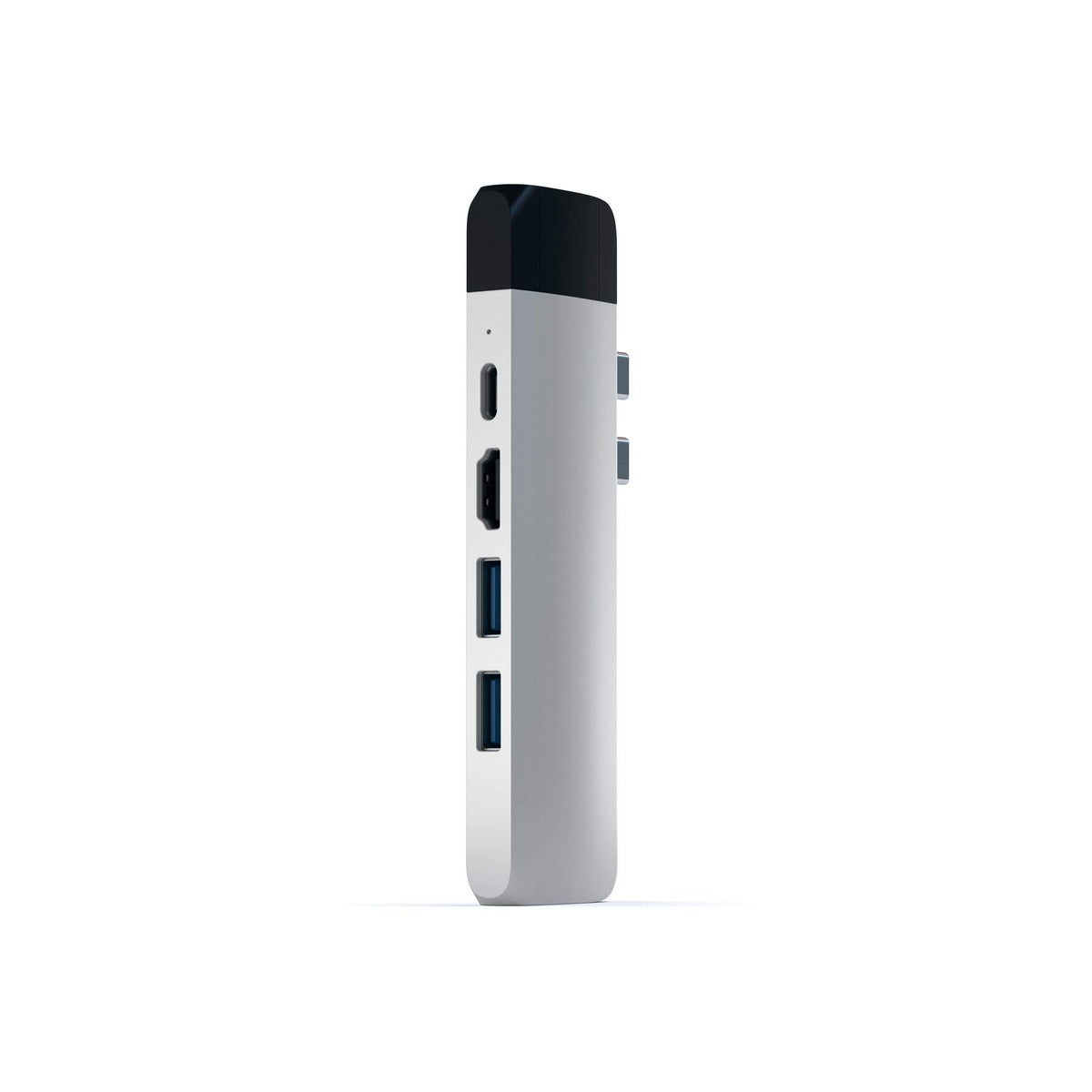 Satechi Aluminium Type-C PRO Hub (HDMI 4K,PassThroughCharging,1x USB3.0,1xSD,Ethernet) - Silver - iSTYLE.bg