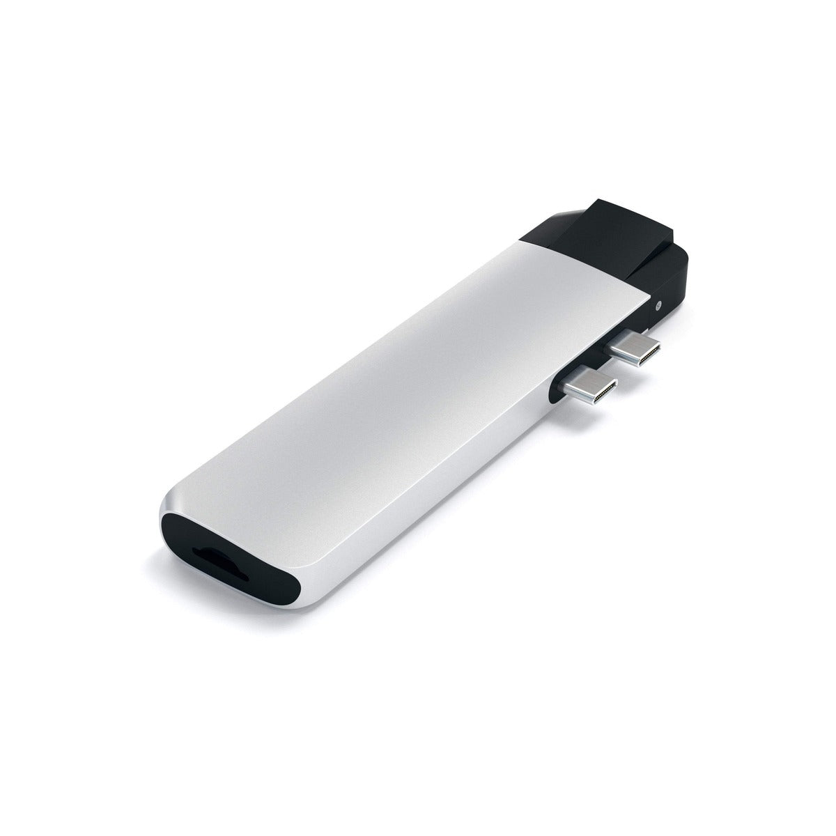 Satechi Aluminium Type-C PRO Hub (HDMI 4K,PassThroughCharging,1x USB3.0,1xSD,Ethernet) - Silver - iSTYLE.bg