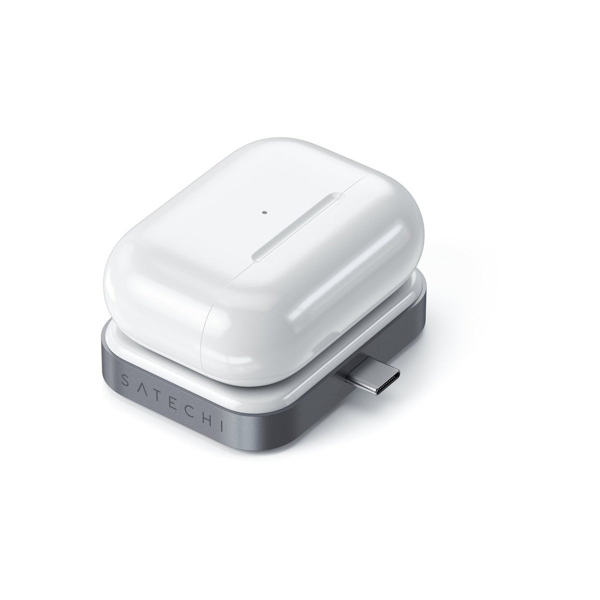 Satechi USB-C Wireless Charging Dock for AirPods (5W) - Space Grey
