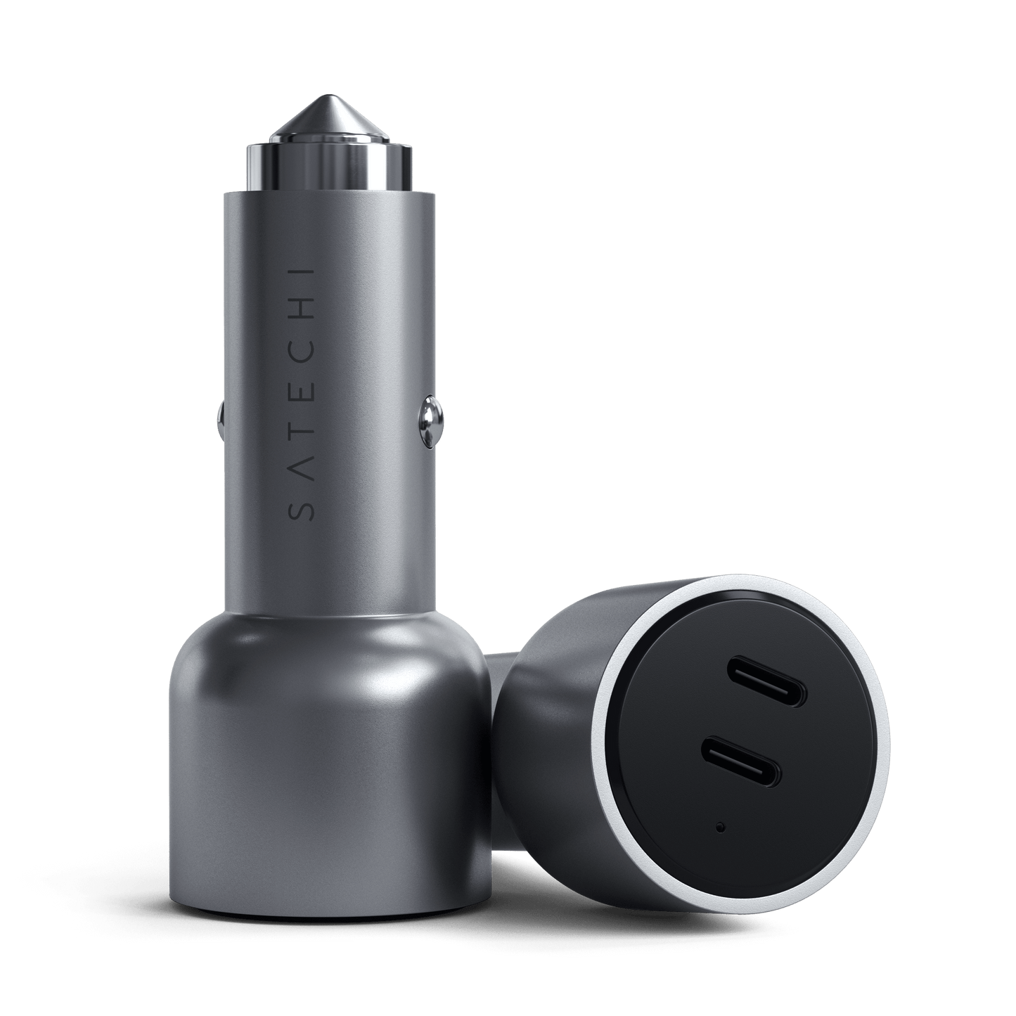 Satechi 40W Dual USB-C PD Car Charger - Silver