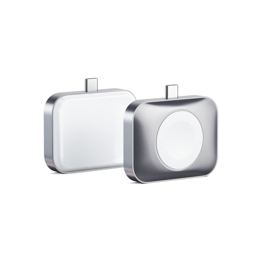 Satechi USB-C 2 in 1 Wireless charging dock for Apple watch and Airpods - Silver