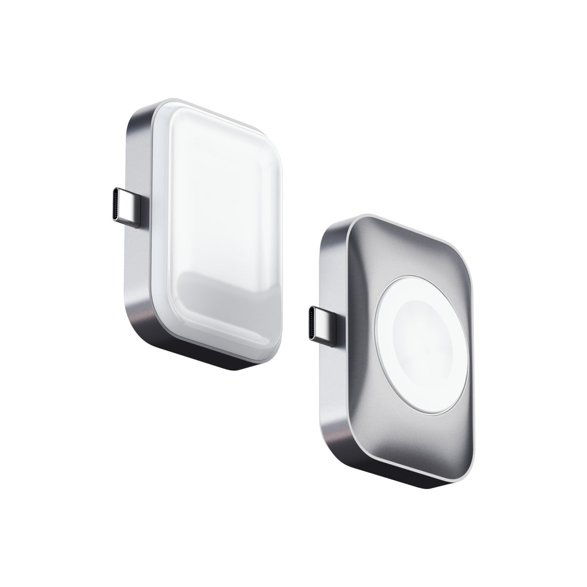 Satechi USB-C 2 in 1 Wireless charging dock for Apple watch and Airpods - Silver