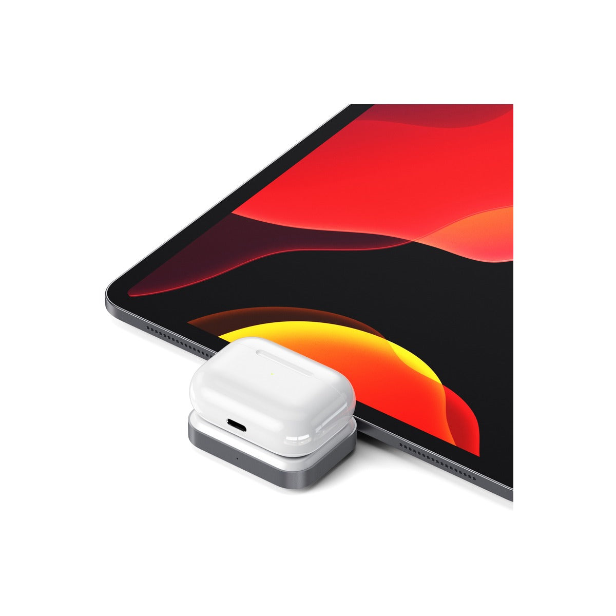 Satechi USB-C 2 in 1 Wireless charging dock for Apple watch and Airpods - Silver