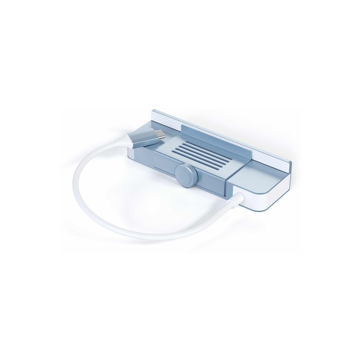 Satechi USB-C Clamp Hub iMac 24inch (2021) / (1x USB-C up to 5 Gbps,3x USB-A 3.0 up to 5 Gbps, inc. Apple S.Drive Micro/SD) - Blue