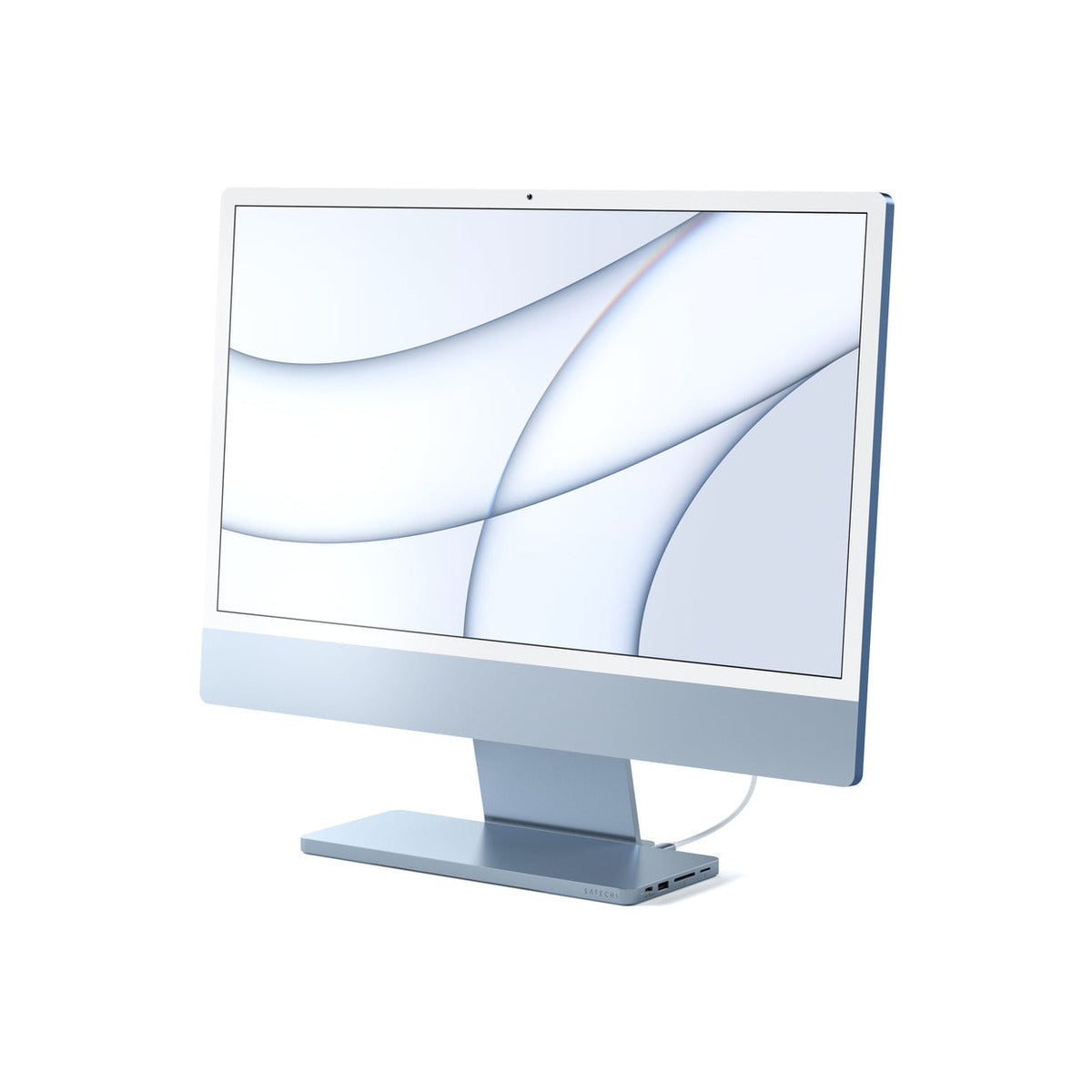 USB-C докинг станция за 24-инчов iMac с NVMe SSD слот от Satechi – синя