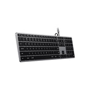 Satechi Slim W3 USB-C BACKLIT Wired Keyboard - US - Space Grey