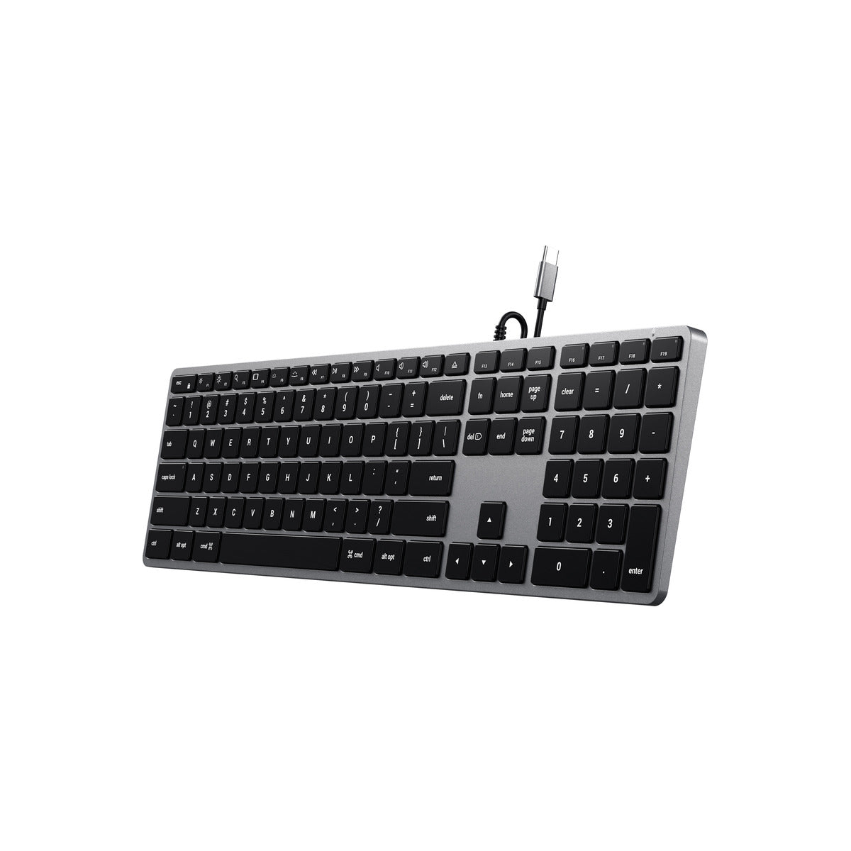 Satechi Slim W3 USB-C BACKLIT Wired Keyboard - US - Space Grey