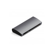 Satechi Aluminium Thunderbolt 4 Dock (1xT4 P 96W,3x T4 40Gbps 15W,Ethernet,3xUSB-A 3.2 10 Gbps,1xUSB-A 2.0 charging,SDcard,3.5mm audio) EU version - Space Grey