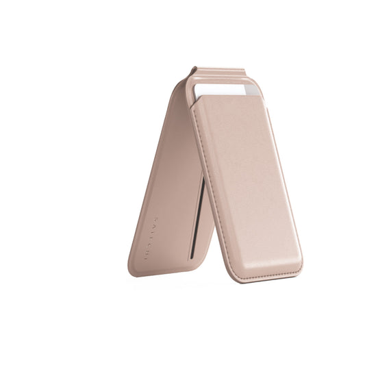 Satechi Vegan-Leather Magnetic Wallet Stand (iPhone 12/13/14/15 all models) - Desert Rose - iSTYLE.bg
