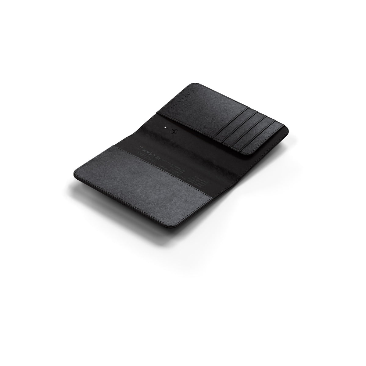Satechi Vegan-Leather Passport Cover w Find My - Black