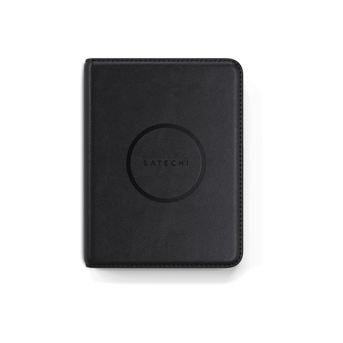 Satechi Vegan-Leather Passport Cover w Find My - Black