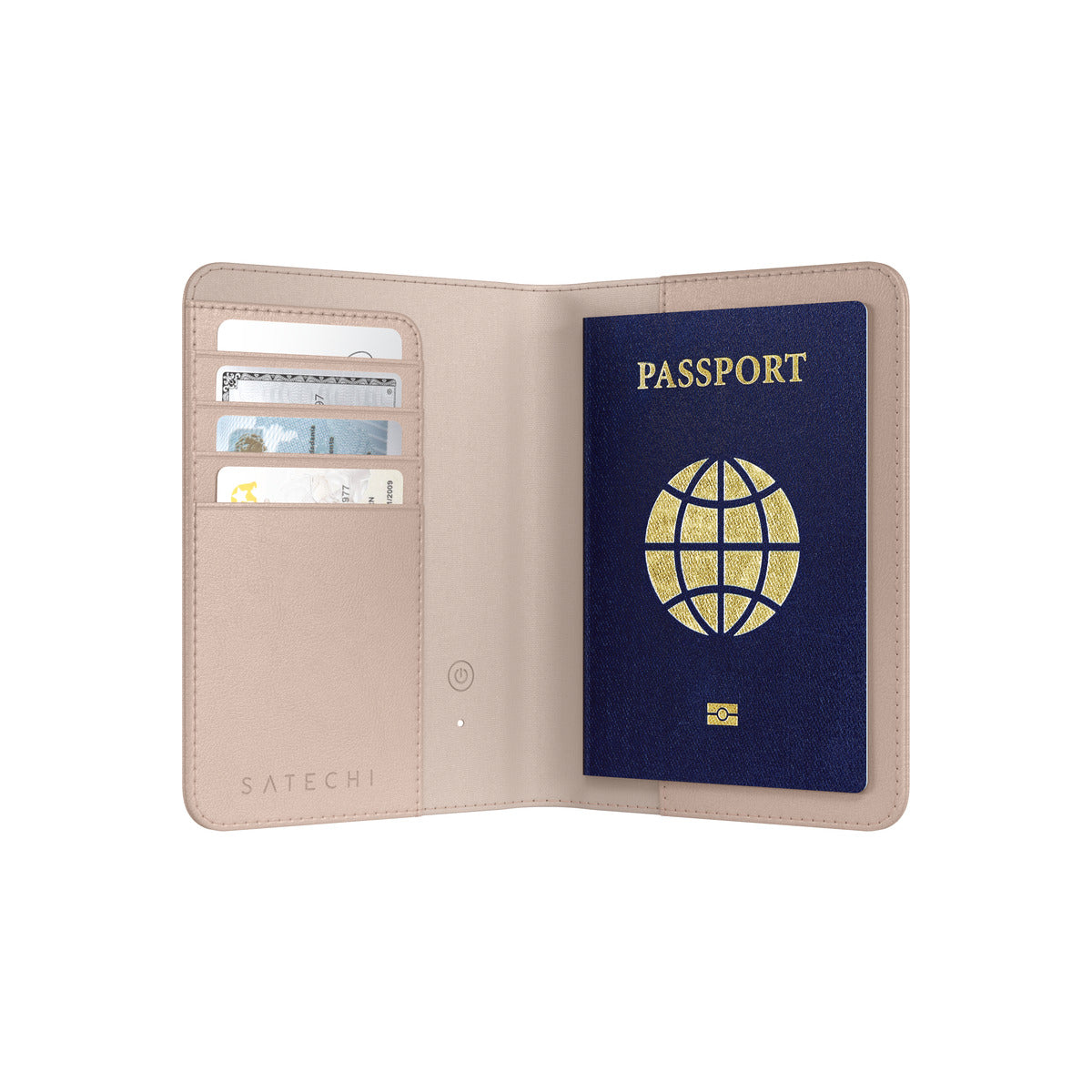 Satechi Vegan-Leather FindAll Passport Cover - Desert Rose