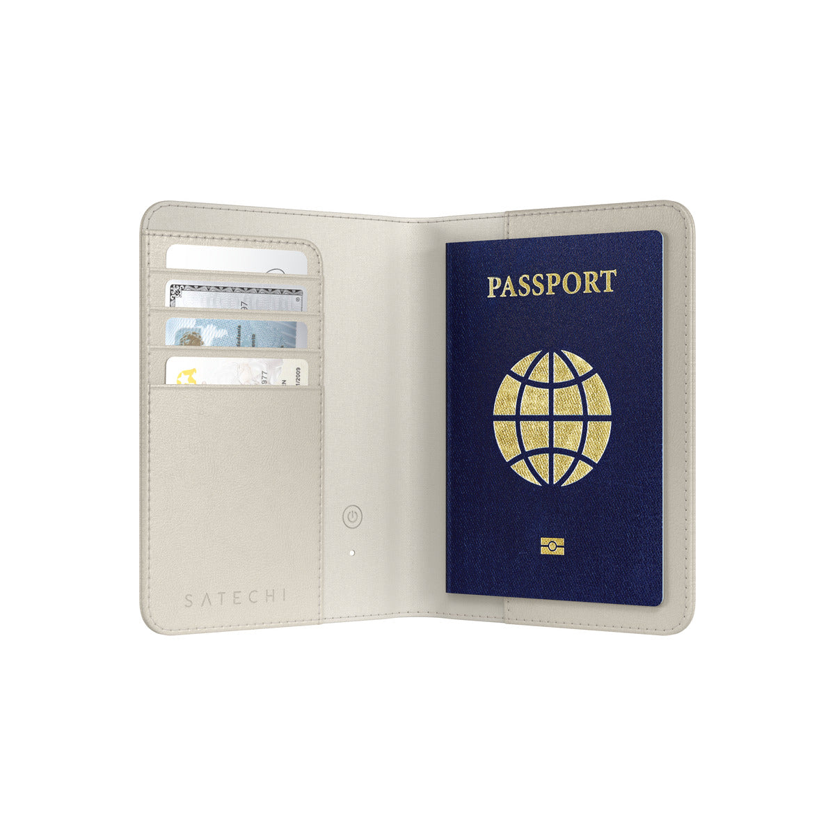 Satechi Vegan-Leather FindAll Passport Cover - Sand