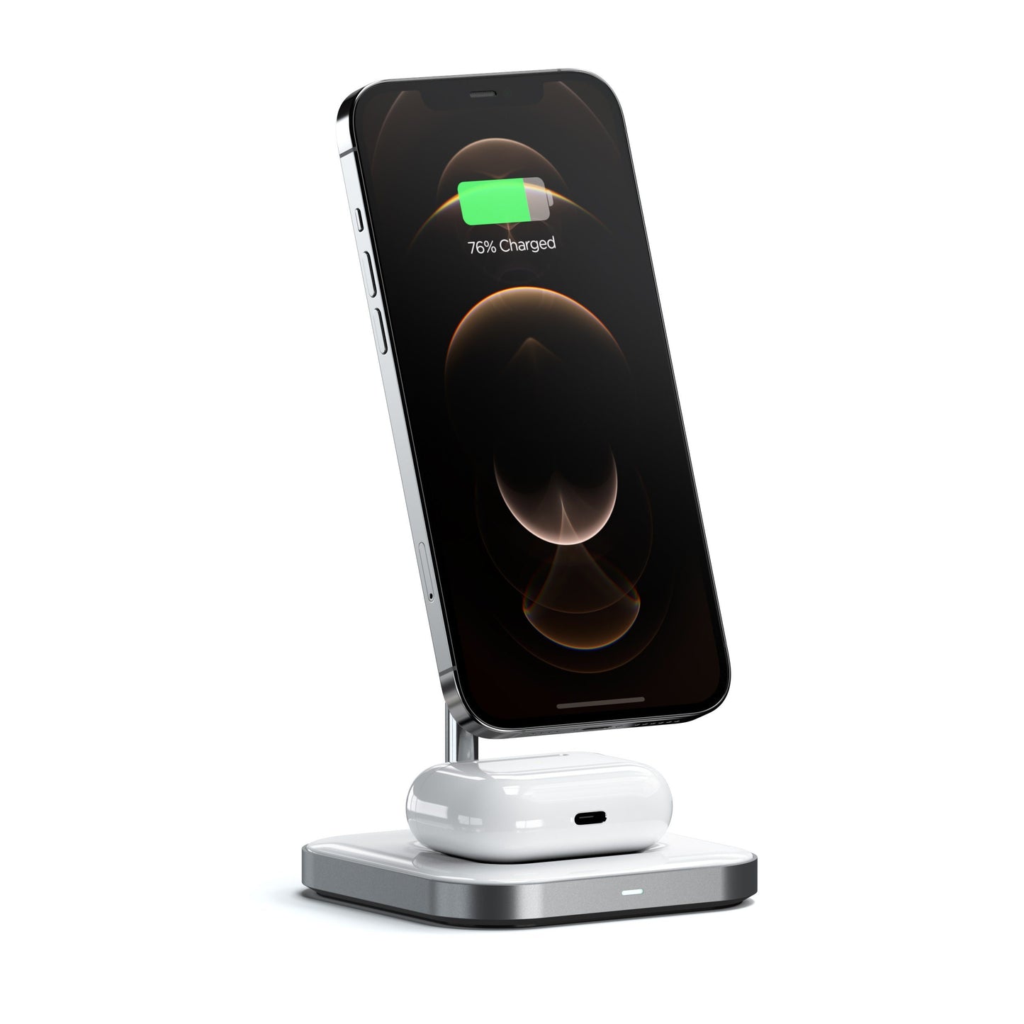 Satechi Aluminium 2-in-1 Magnetic Wireless Charging stand