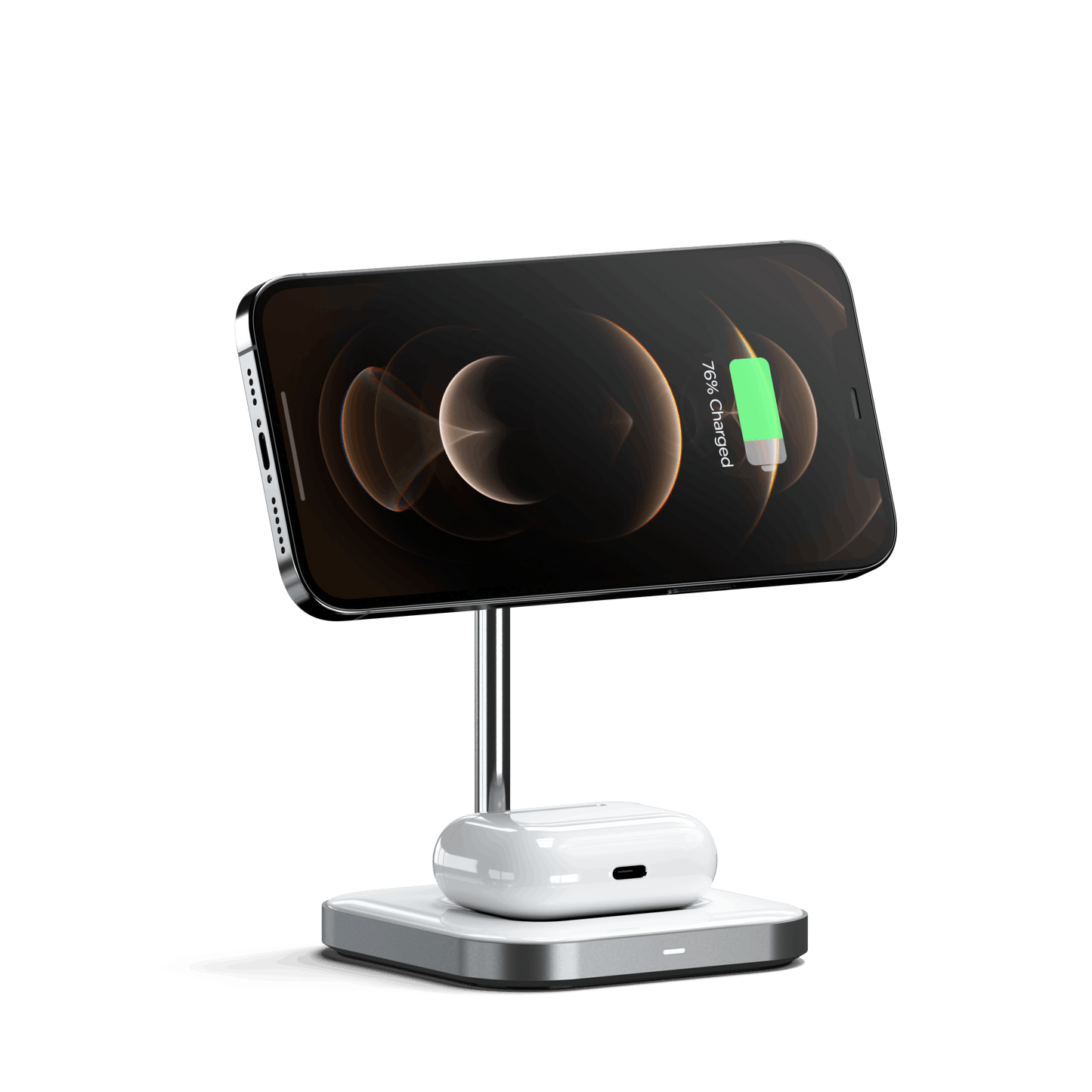 Satechi Aluminium 2-in-1 Magnetic Wireless Charging stand
