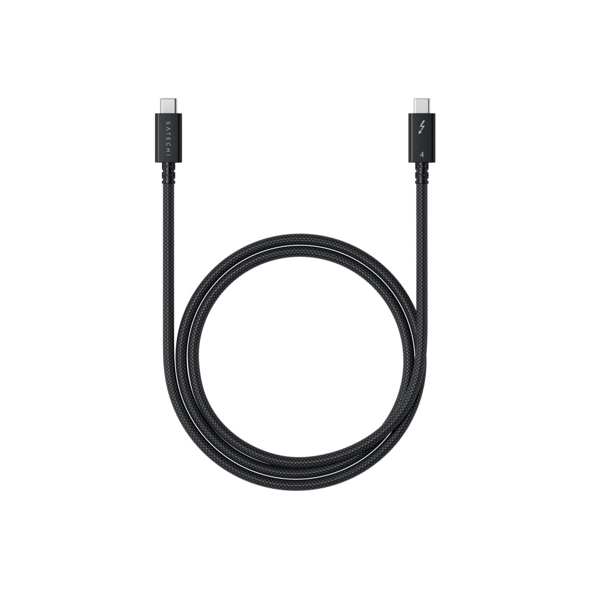 Satechi Thunderbolt 4 Pro Braided Cable 1m (PD240W,40Gpbs data,8K resolution) - Black