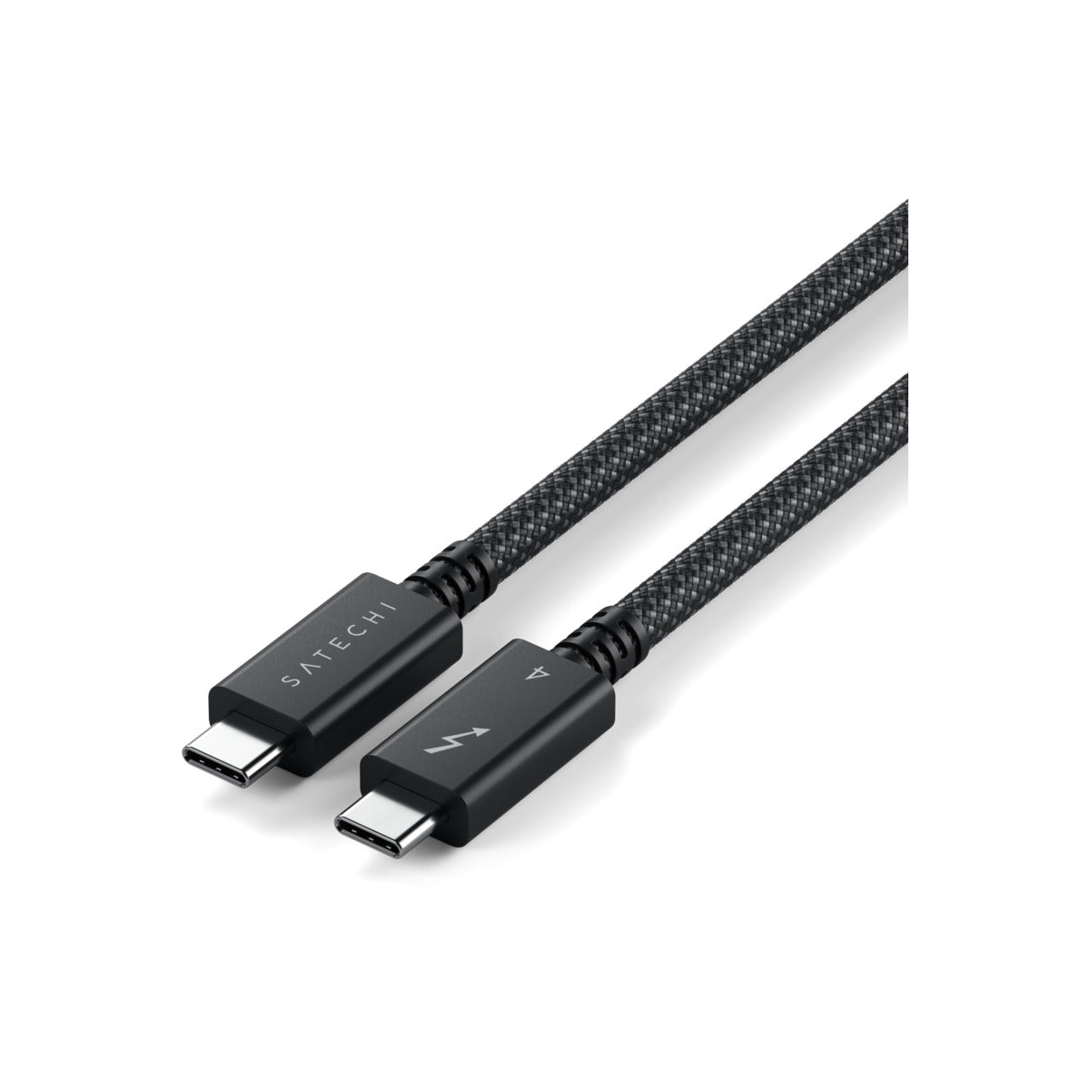Satechi Thunderbolt 4 Pro Braided Cable 1m (PD240W,40Gpbs data,8K resolution) - Black