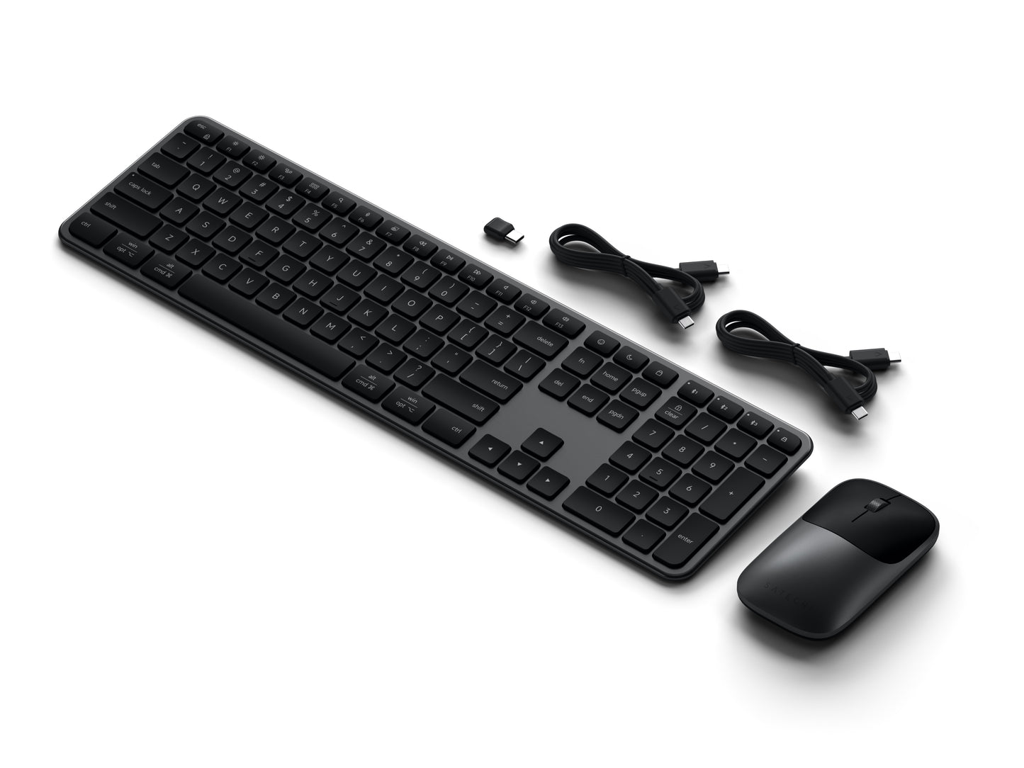 Satechi Slim CEX3 Wireless Combo ((Keyboard and Mouse) - US English - Space Black