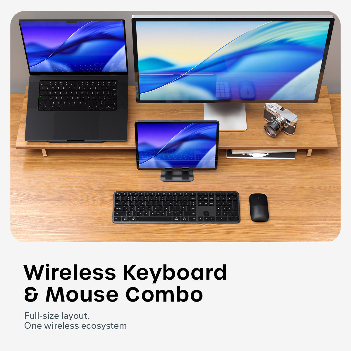 Satechi Slim CEX3 Wireless Combo ((Keyboard and Mouse) - US English - Space Black
