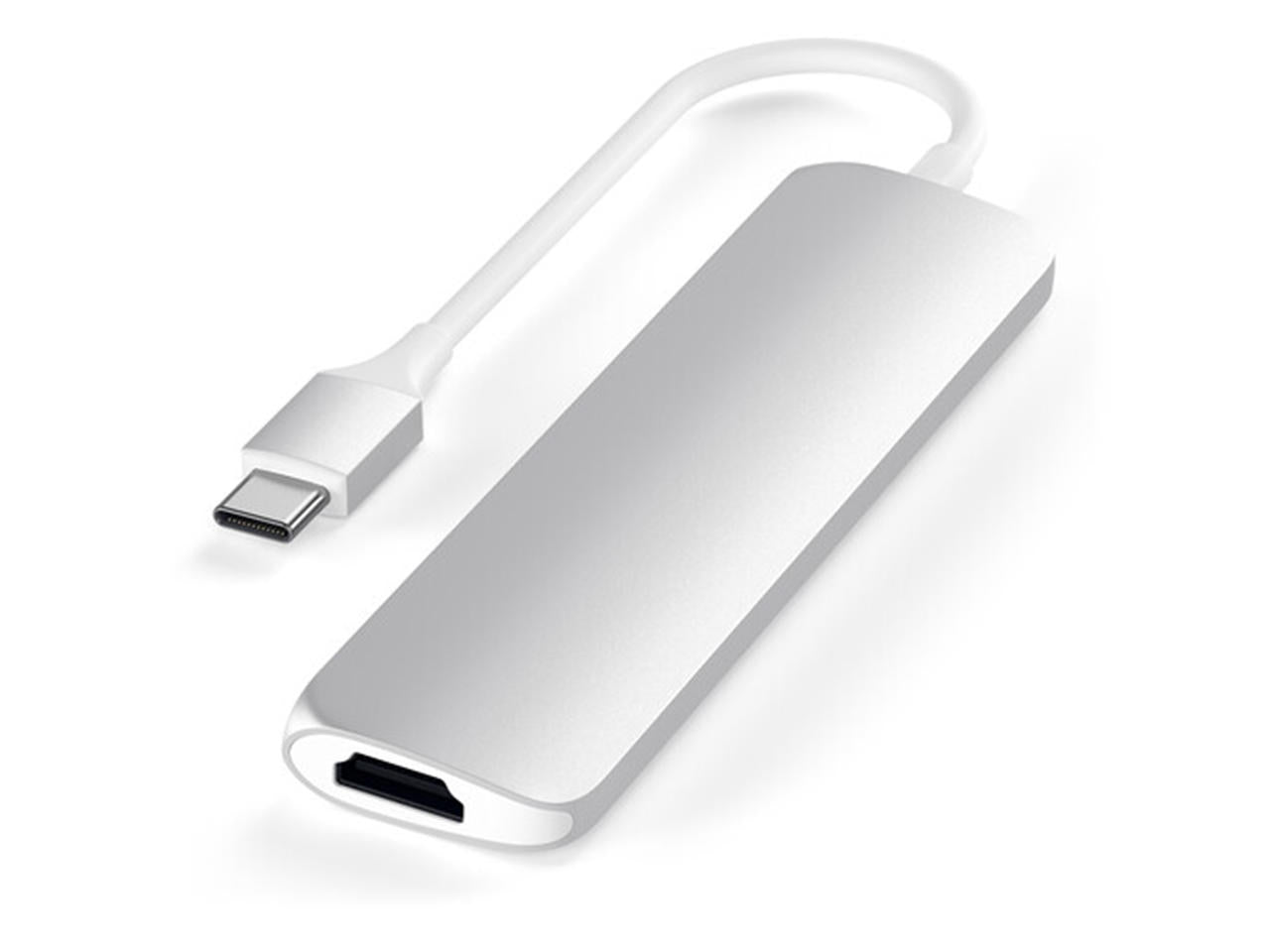 Satechi Type-C Slim Multimedia Adapter V2 - Silver